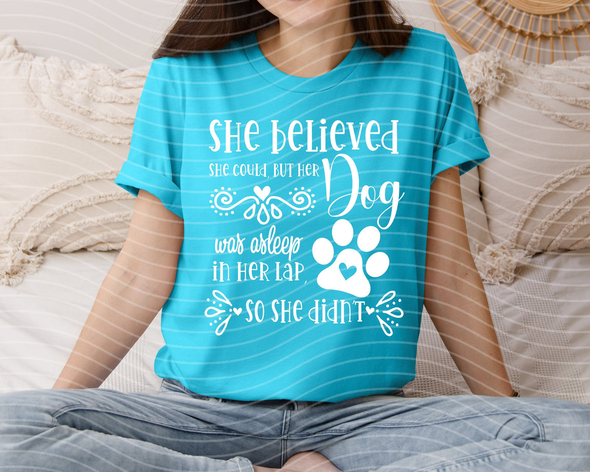 She Believed Could But Her Dog Was Asleep on Lap So Didn't product image 1