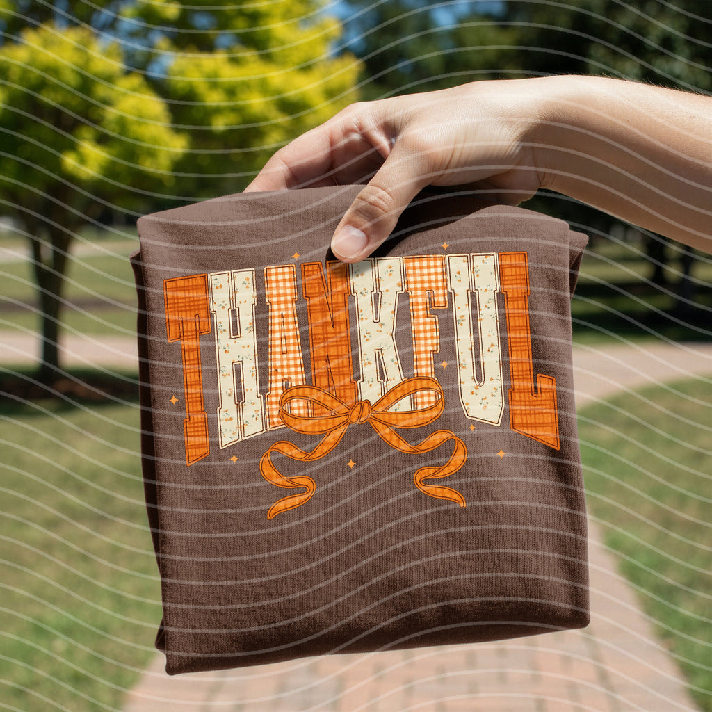 Thankful Plaid Graphic Tee product image 1