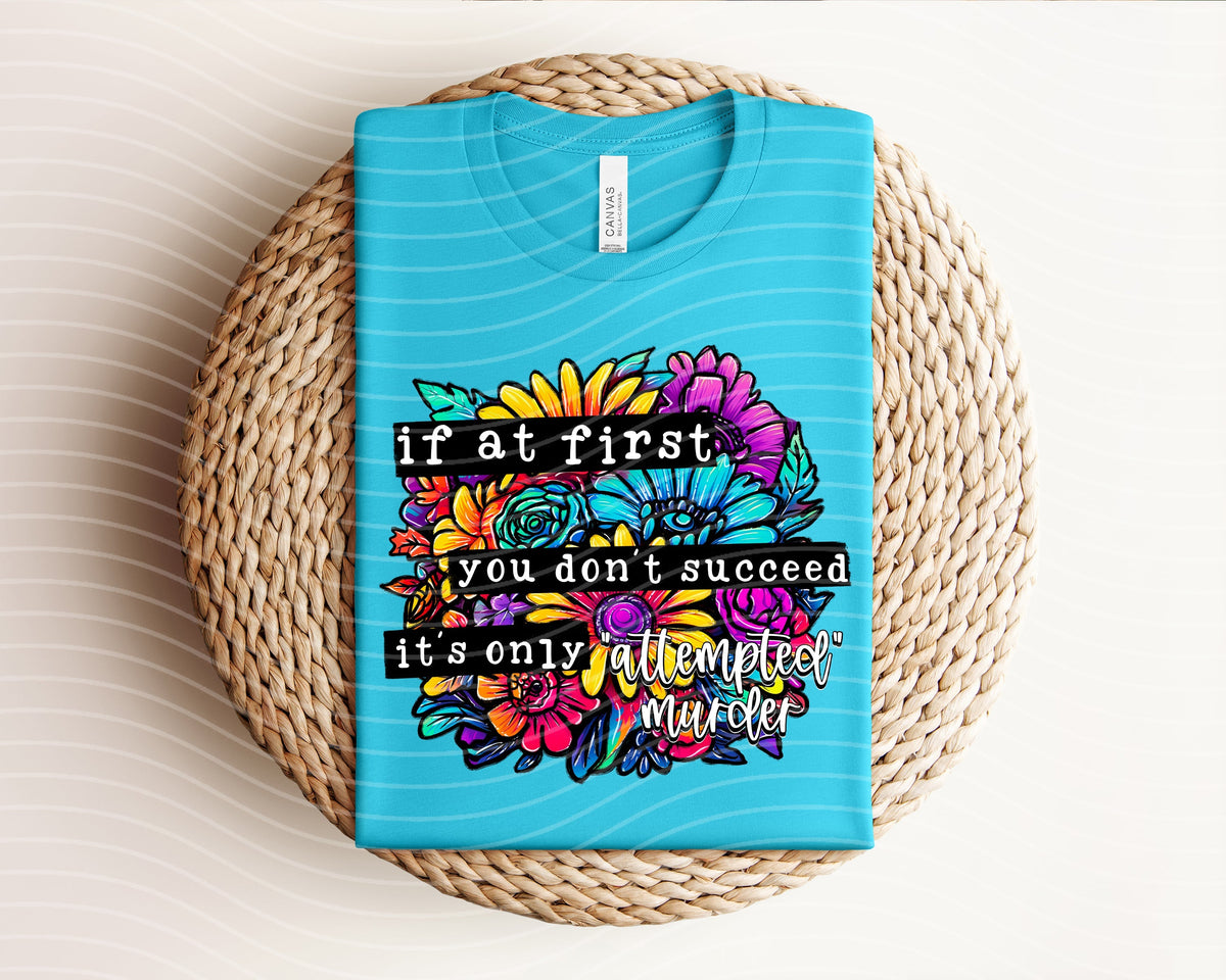 If At First You Don't Succeed Graphic Tee product image 1