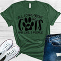 All I Care About are Cats and Like 3 People Graphic Tee product image 1
