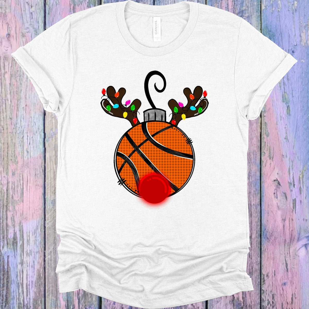 Basketball Reindeer Graphic Tee product image 1