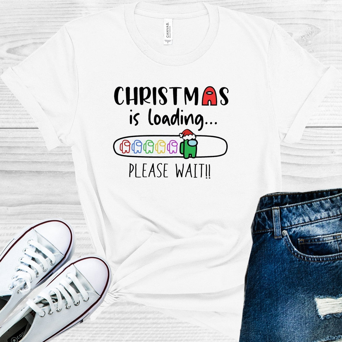 Christmas is Loading Please Wait Graphic Tee product image 1