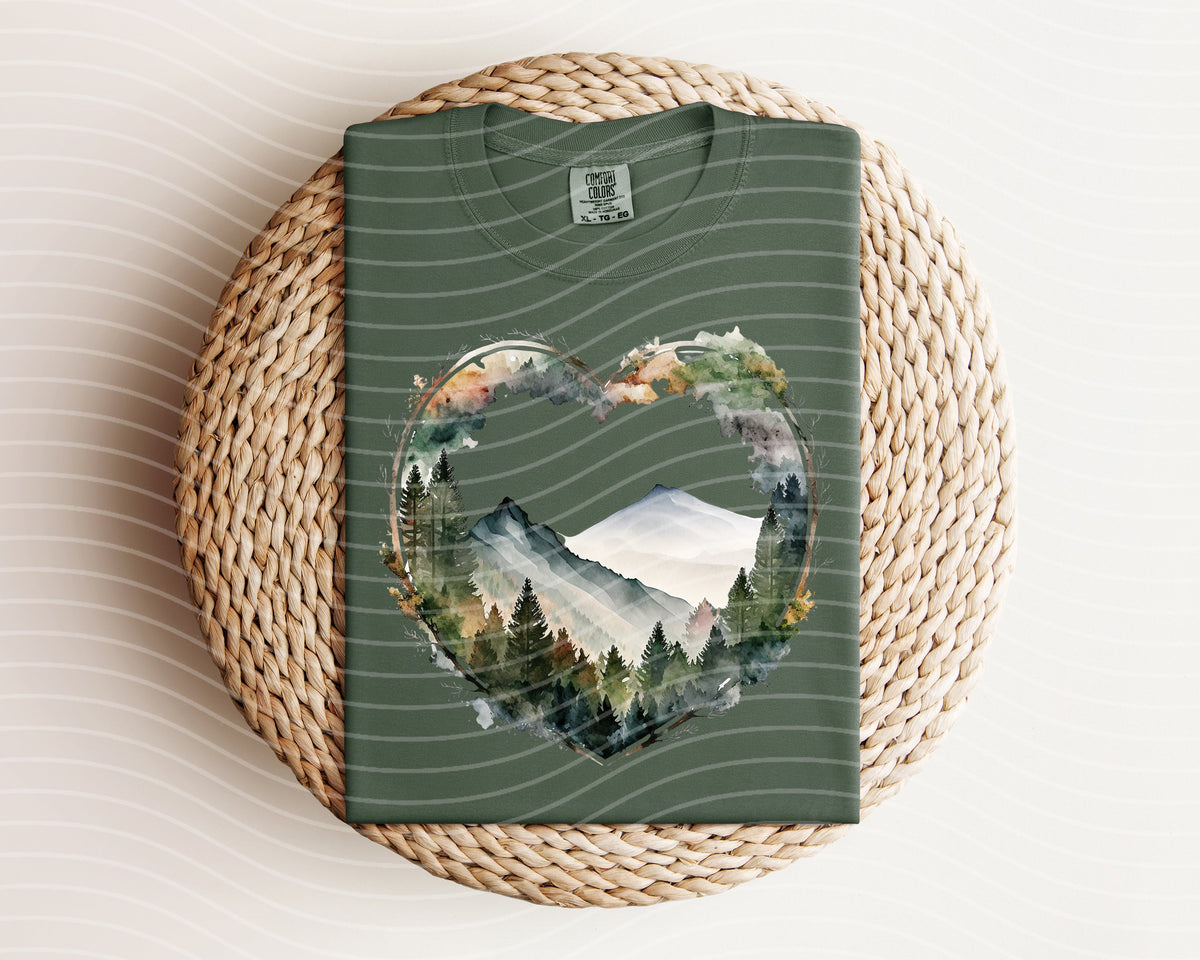 Mountains Heart Graphic Tee product image 1