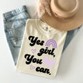 Yes Girl You Can Graphic Tee product image 1