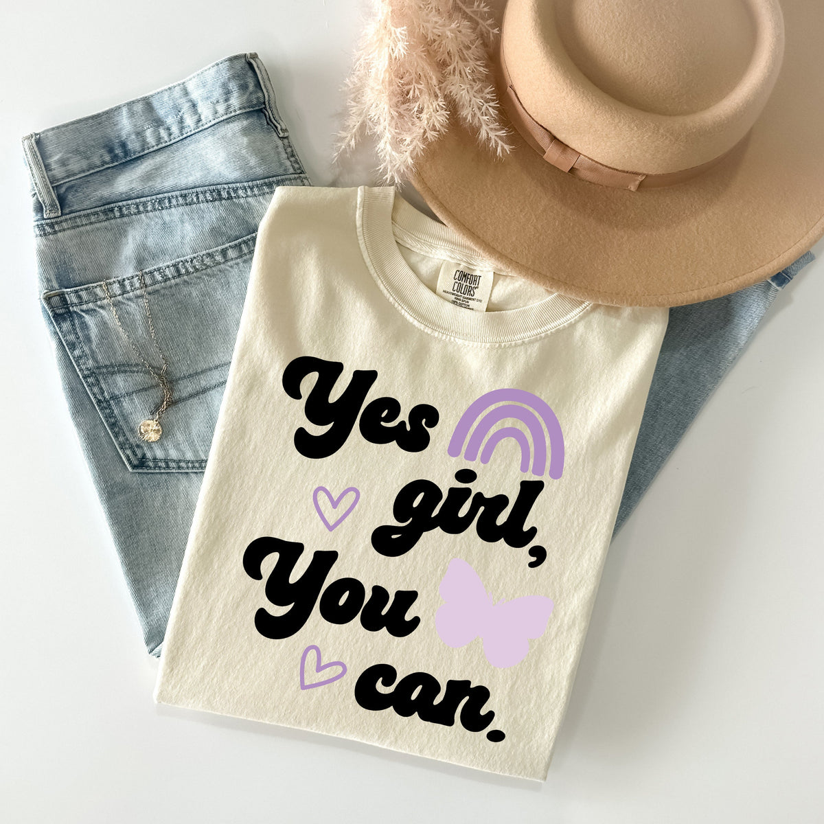 Yes Girl You Can Graphic Tee product image 1