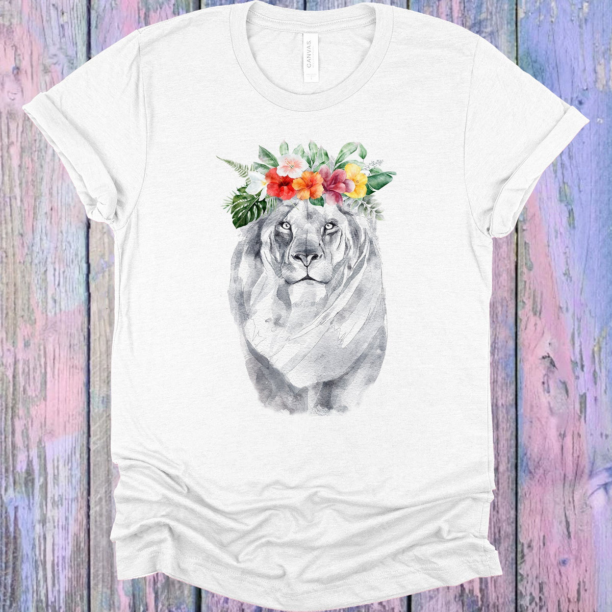 Floral Lion Graphic Tee product image 1