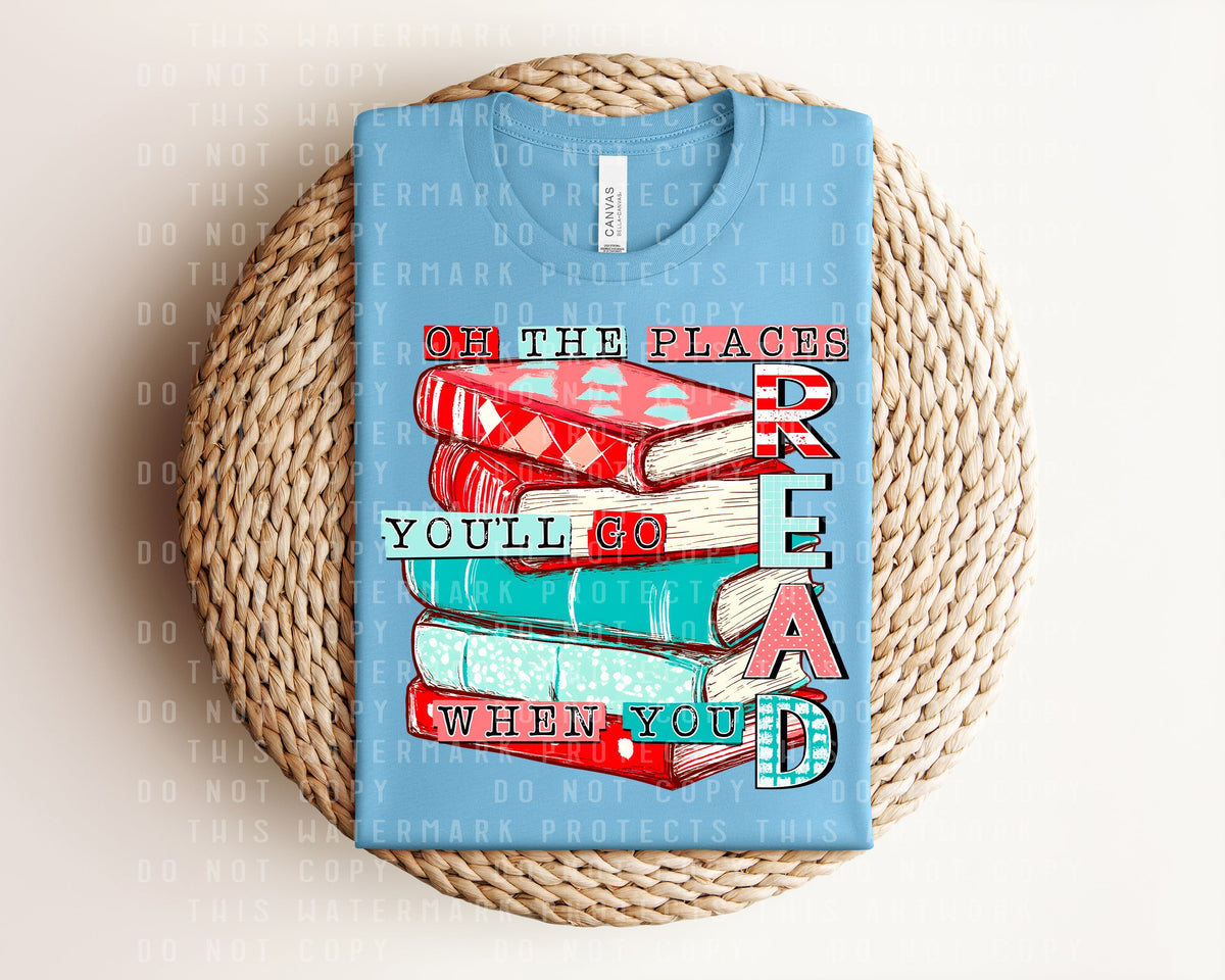 Oh the Places You'll Go When You Read Graphic Tee product image 1