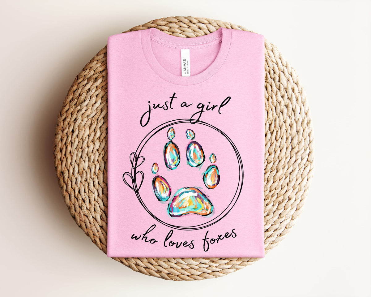 Just a Girl Who Loves Foxes Graphic Tee product image 1