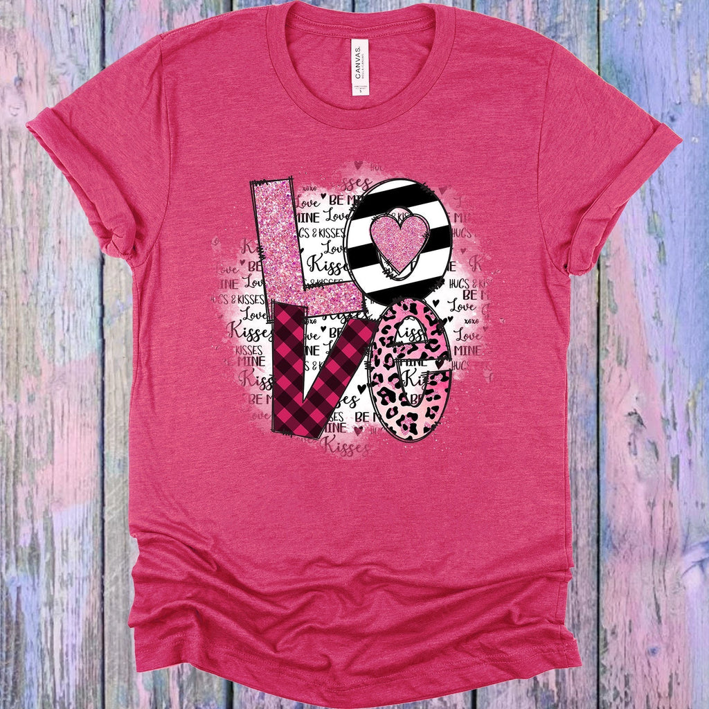 Love Patterned Graphic Tee product image 2