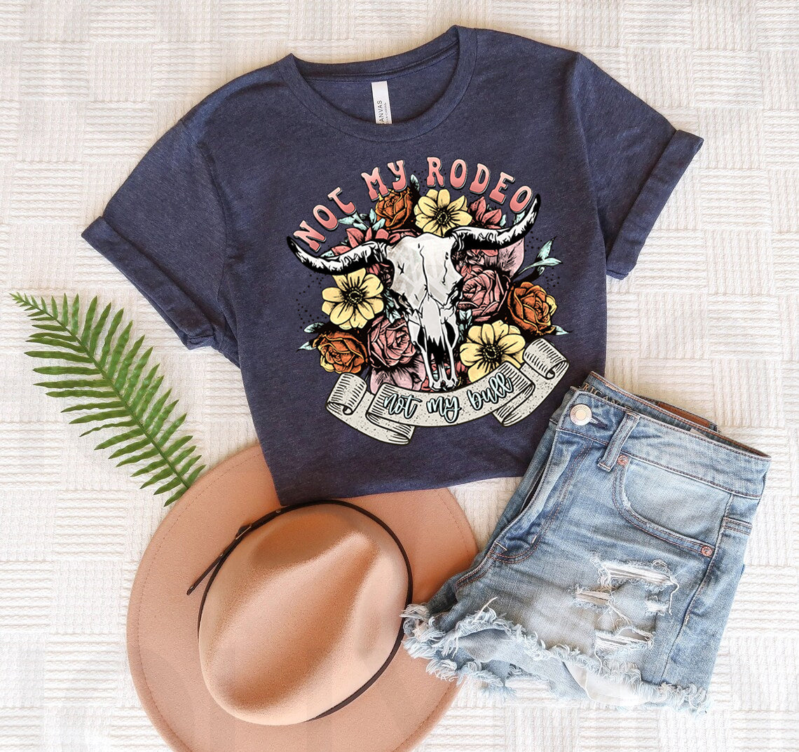 Not My Rodeo My Bull Graphic Tee product image 1