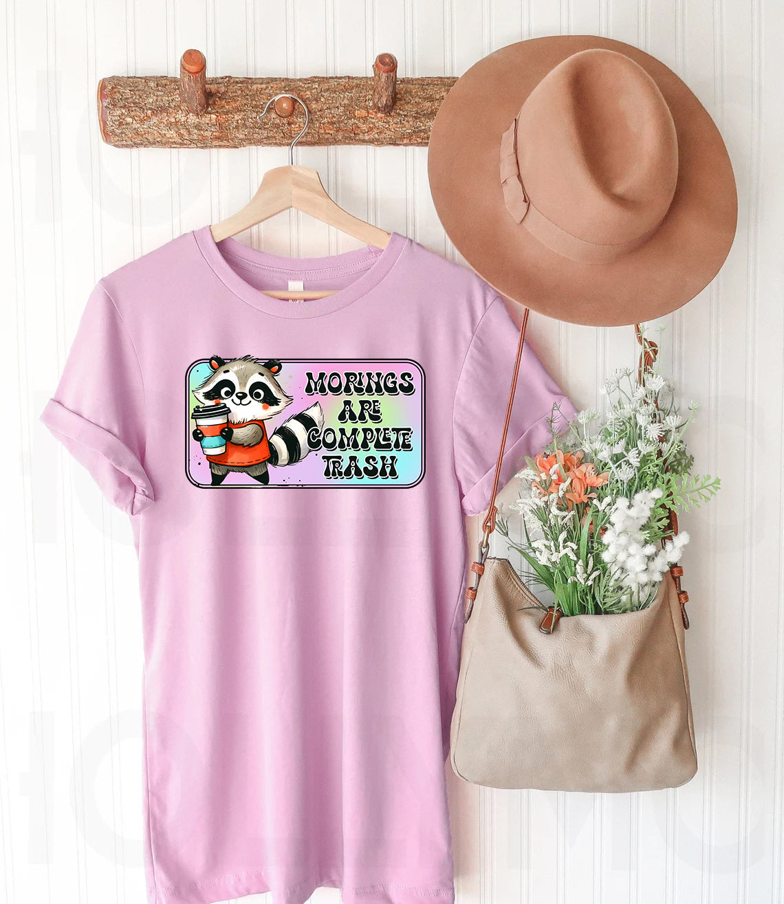 Mornings are Complete Trash Graphic Tee product image 1