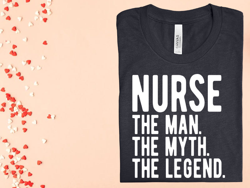 Nurse The Man Myth Legend Graphic Tee product image 1