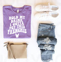 Hold My Drink I Gotta Pet This Frenchie Graphic Tee product image 1