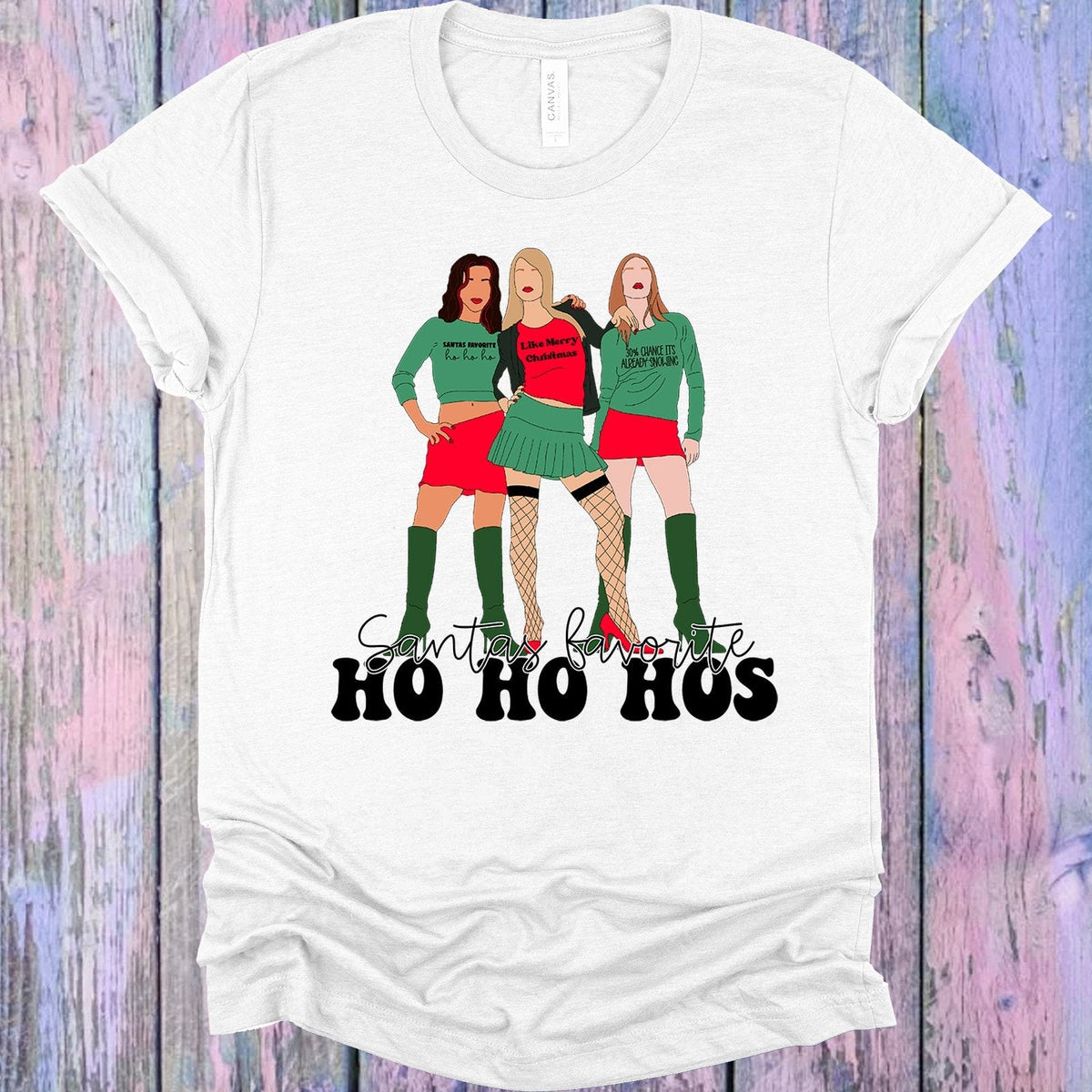Santa's Favorite Ho Ho Hos Graphic Tee product image 1