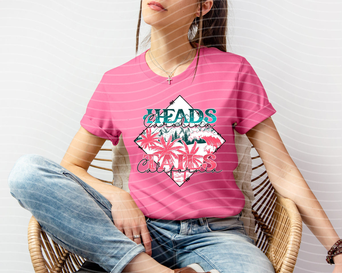 Heads Carolina Tails California Graphic Tee product image 1