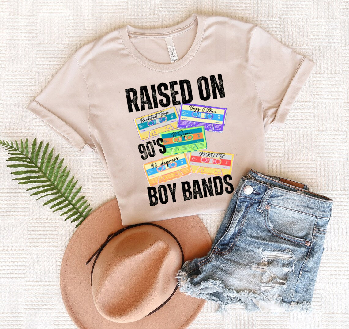 Raised on 90's Boy Bands Graphic Tee product image 1