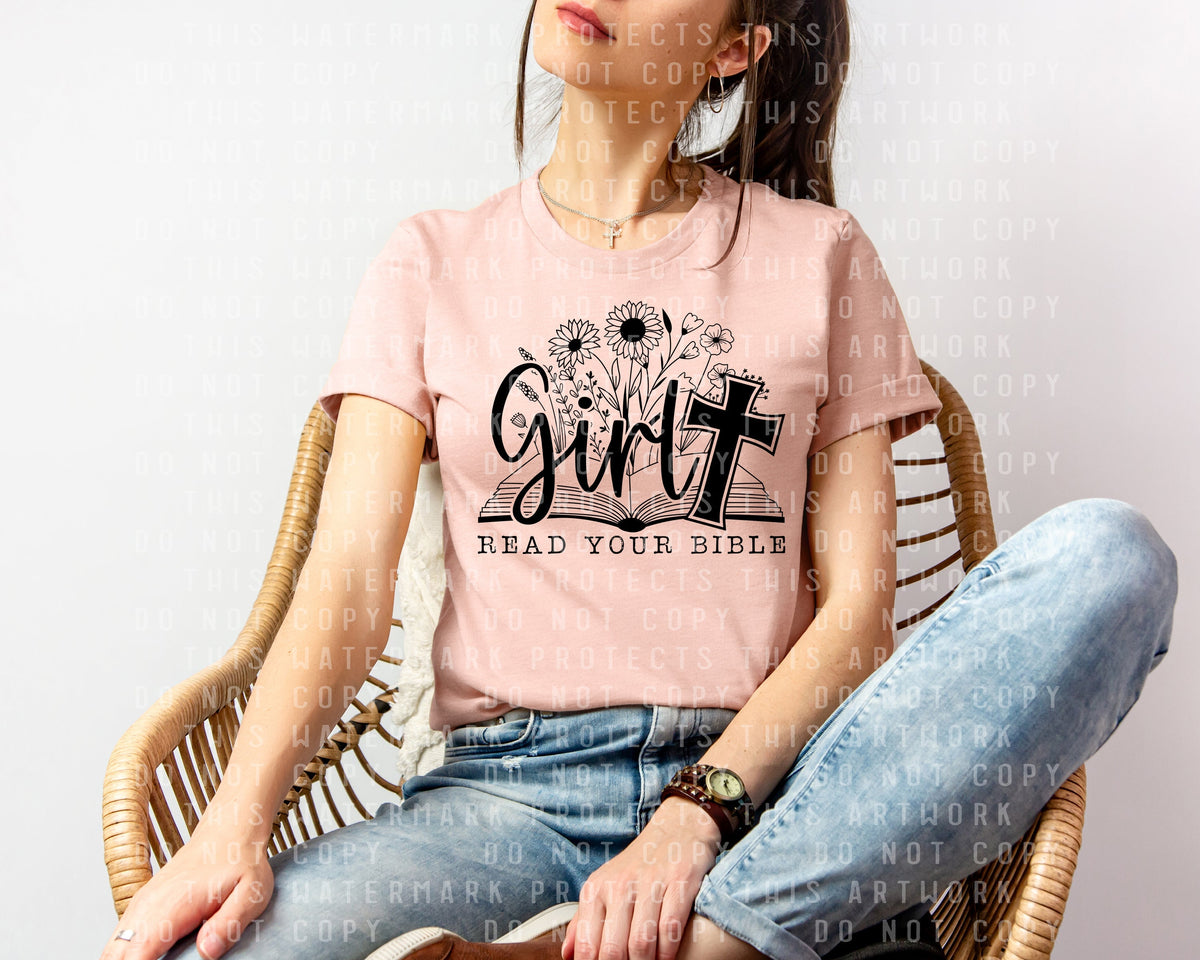 Girl Read Your Bible Graphic Tee product image 1