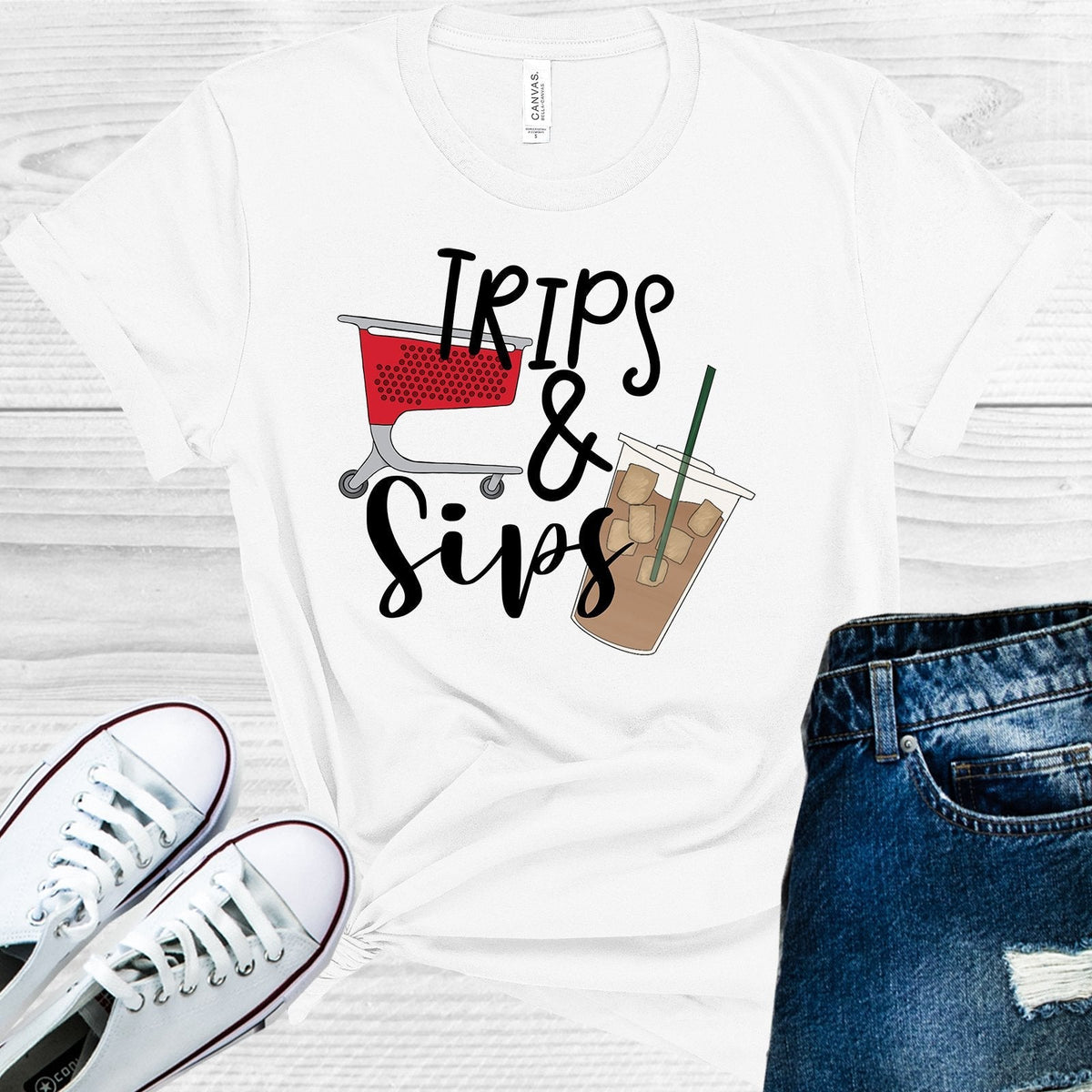 Trips & Sips Graphic Tee product image 1