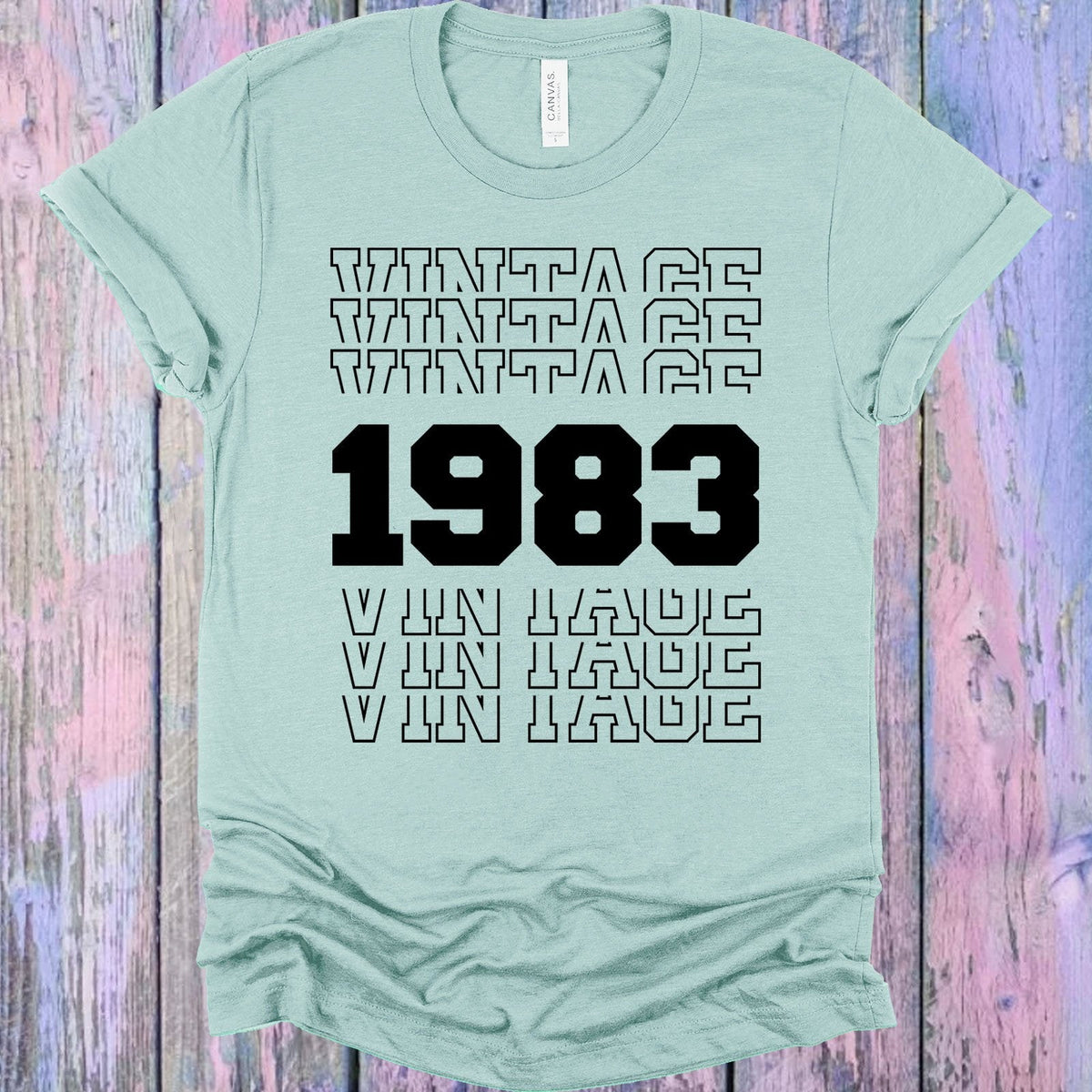Vintage Customized Year Graphic Tee product image 1