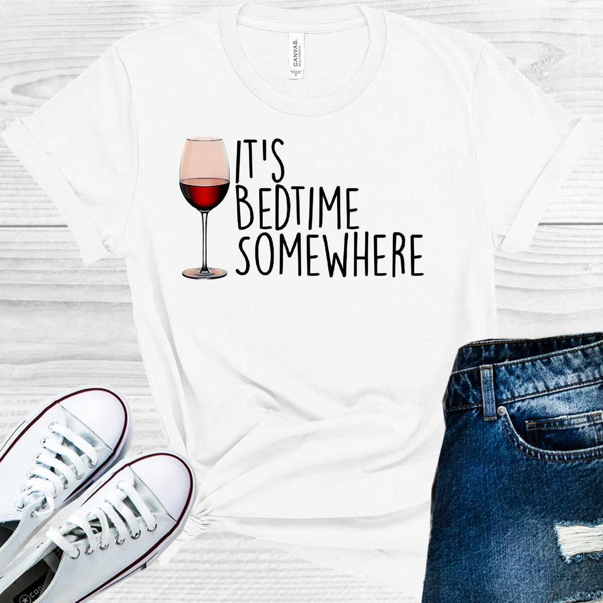 It's Bedtime Somewhere Graphic Tee product image 1