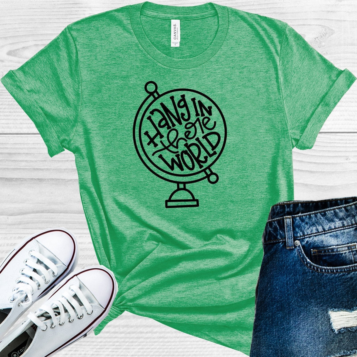 Hang in There World Graphic Tee product image 1