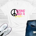 Peace Begins with a Smile Graphic Tee product image 1