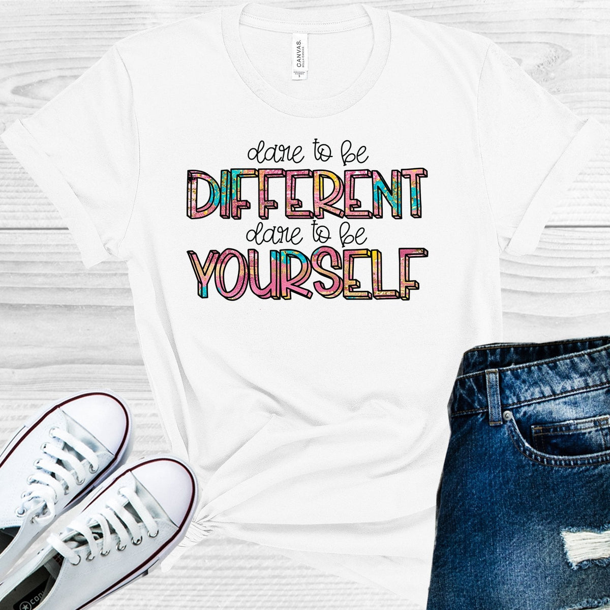Dare to Be Different to Be Yourself Graphic Tee product image 1