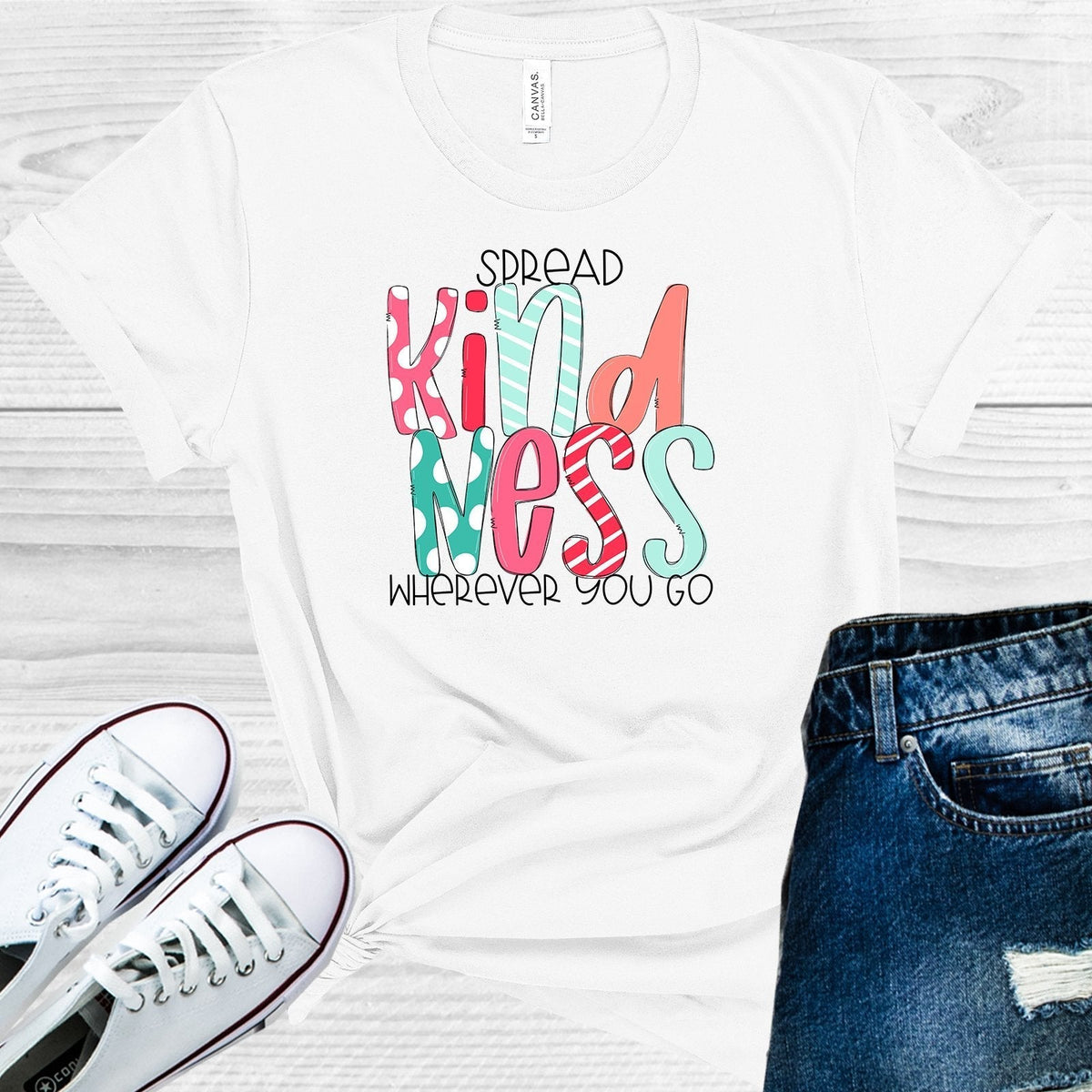 Spread Kindness Wherever You Go Graphic Tee product image 1